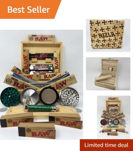 Luxury raw wooden rolling - wooden, box